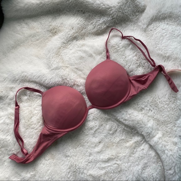 VS PINK Wear Everywhere Dusty Pink Push Up Bra - Picture 1 of 5